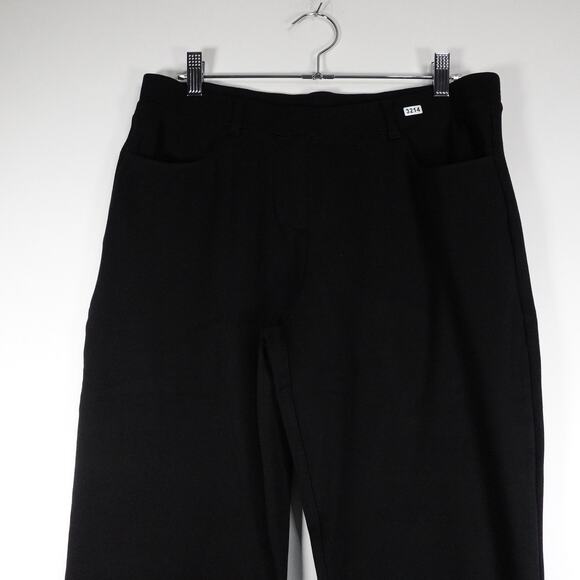 VGUC Quince Ultra-Stretch Ponte Straight Leg 4-Pocket Pant Black Large 3214-33 - Picture 4 of 12